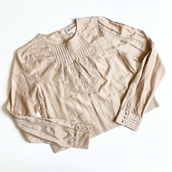 H&M Conscious Collection Beige Top - Picture 1 of 4
